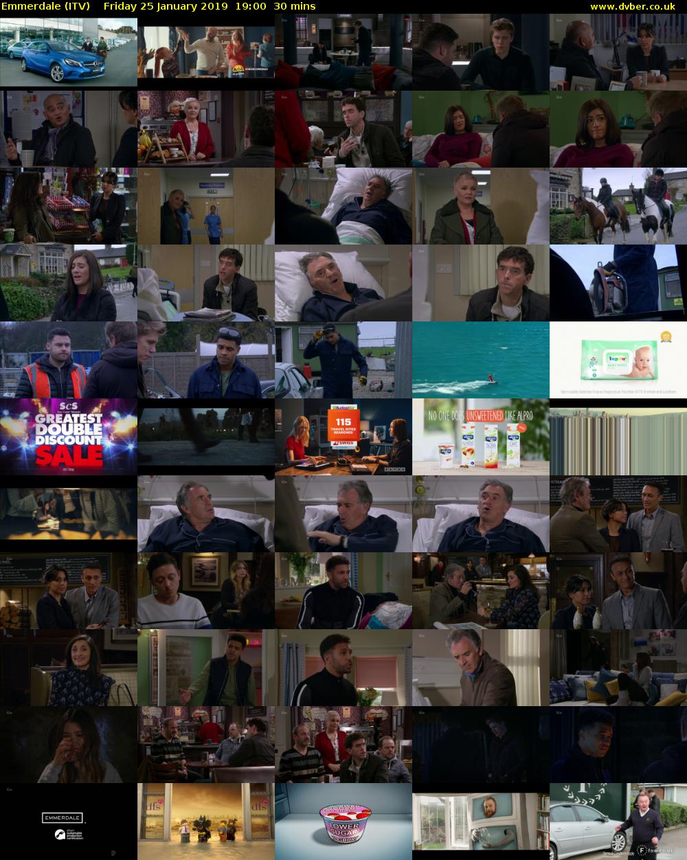 Emmerdale (ITV) Friday 25 January 2019 19:00 - 19:30