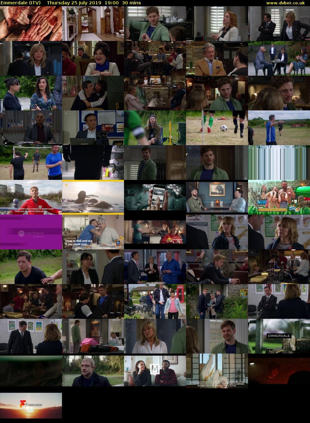 Emmerdale (ITV) Thursday 25 July 2019 19:00 - 19:30