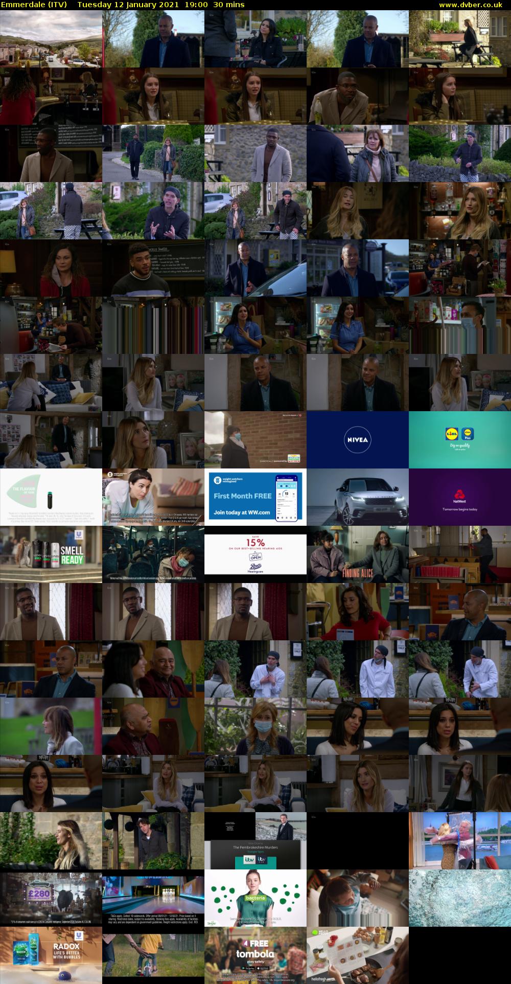 Emmerdale (ITV) Tuesday 12 January 2021 19:00 - 19:30