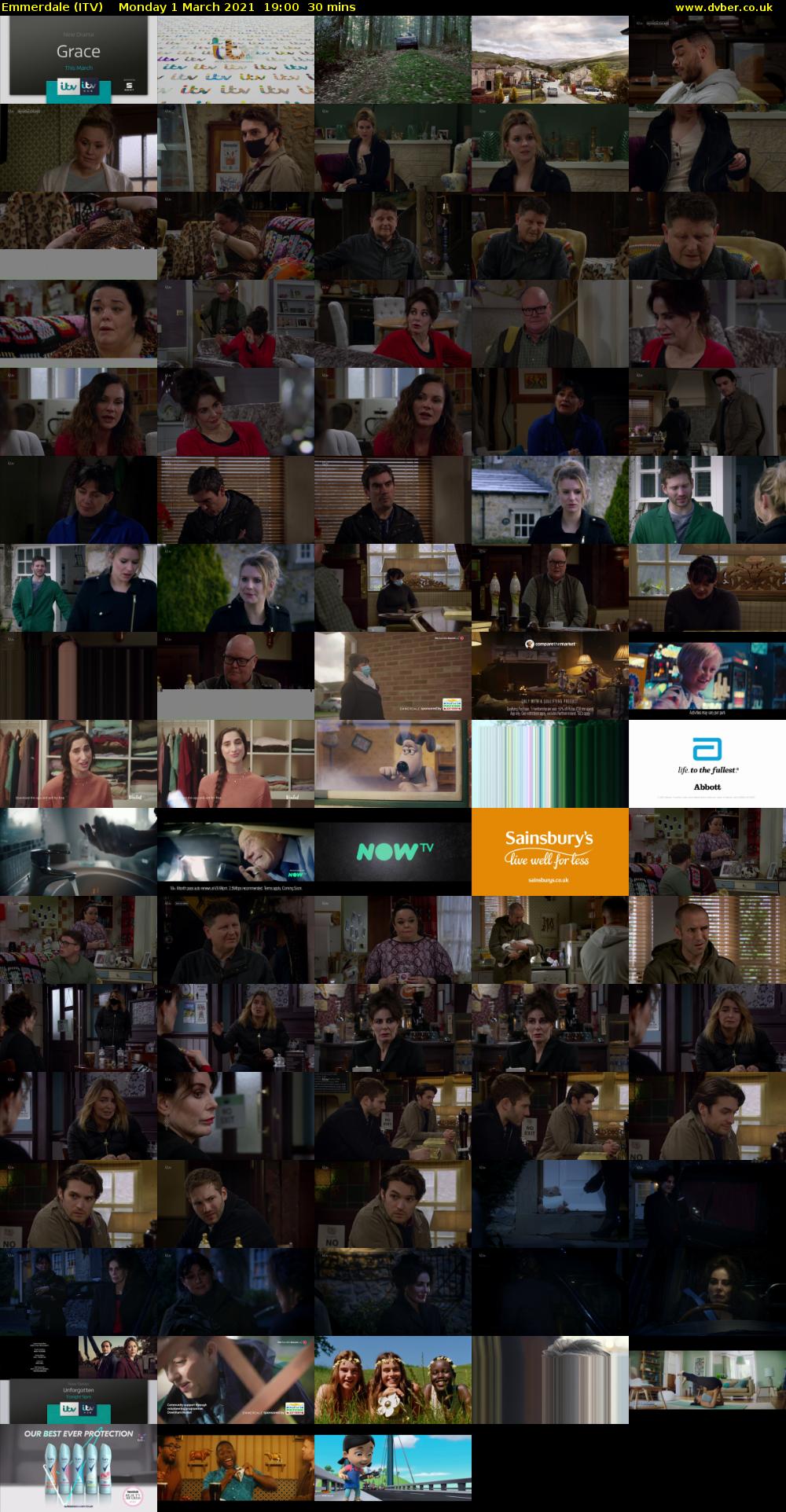 Emmerdale (ITV) Monday 1 March 2021 19:00 - 19:30