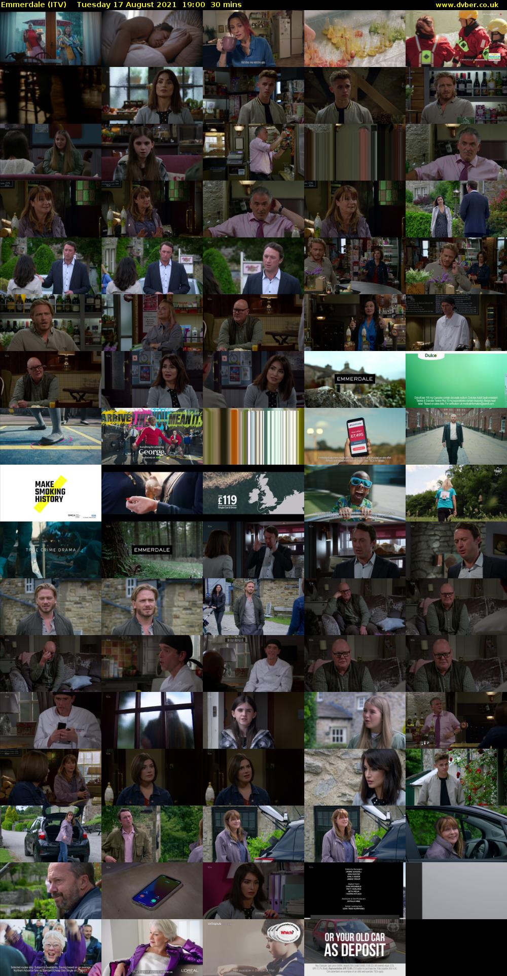 Emmerdale (ITV) Tuesday 17 August 2021 19:00 - 19:30