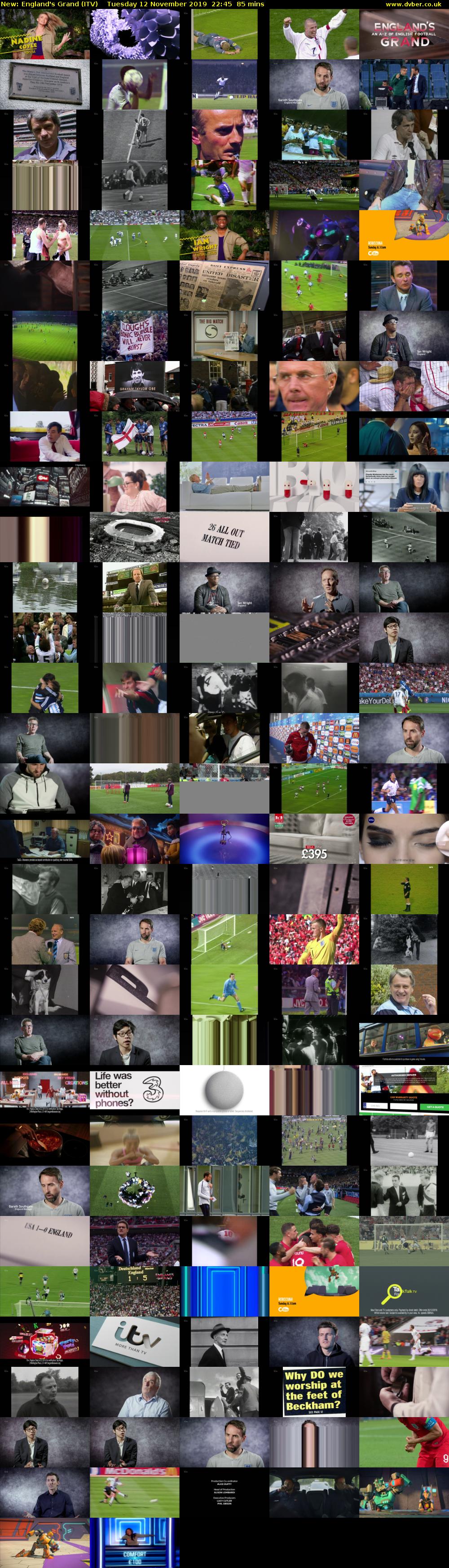 England's Grand (ITV) Tuesday 12 November 2019 22:45 - 00:10
