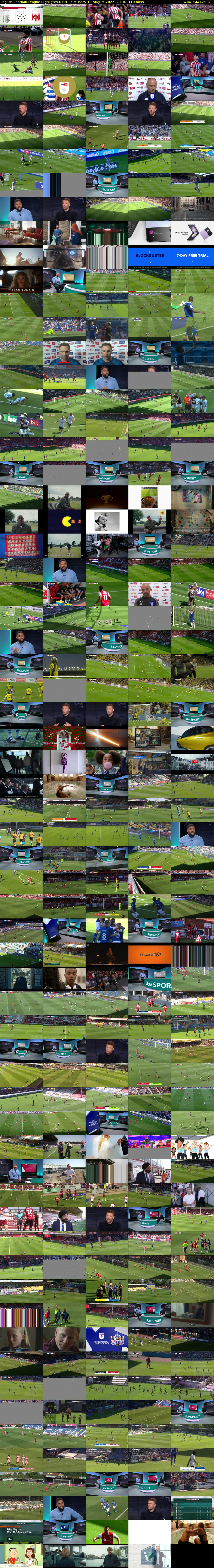 English Football League Highlights (ITV) Saturday 13 August 2022 23:30 - 01:20