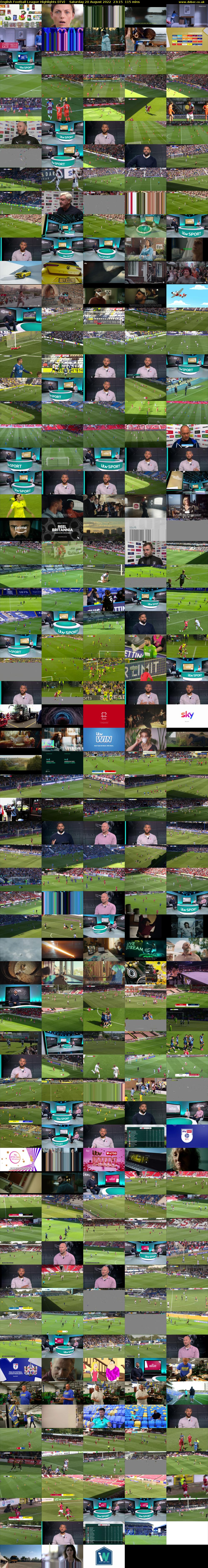 English Football League Highlights (ITV) Saturday 20 August 2022 23:15 - 01:10