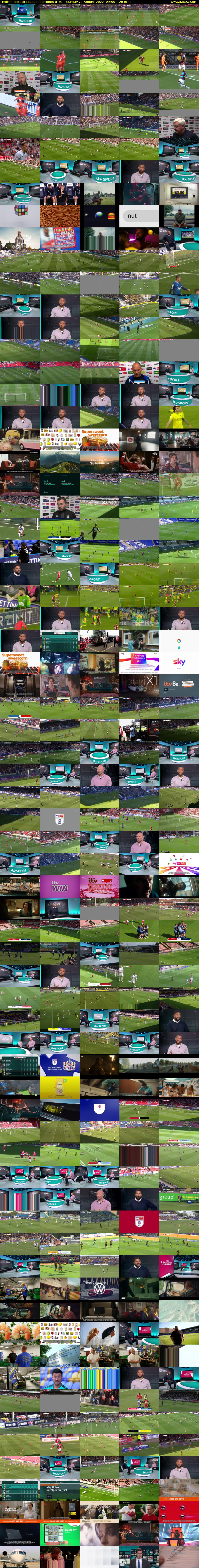 English Football League Highlights (ITV) Sunday 21 August 2022 09:55 - 11:55