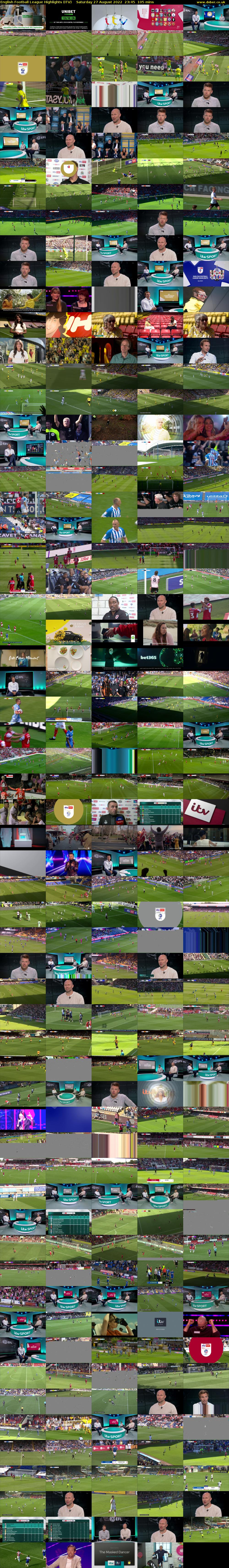 English Football League Highlights (ITV) Saturday 27 August 2022 23:45 - 01:30