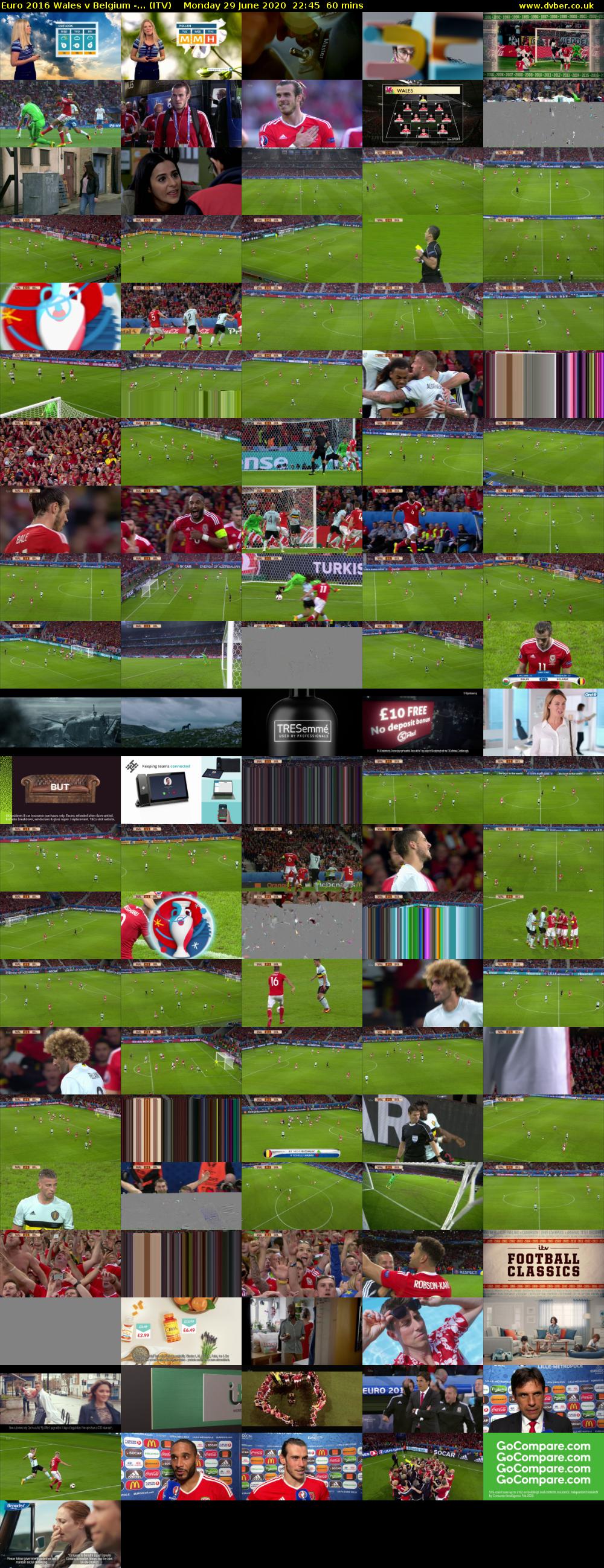 Euro 2016 Wales v Belgium -... (ITV) Monday 29 June 2020 22:45 - 23:45