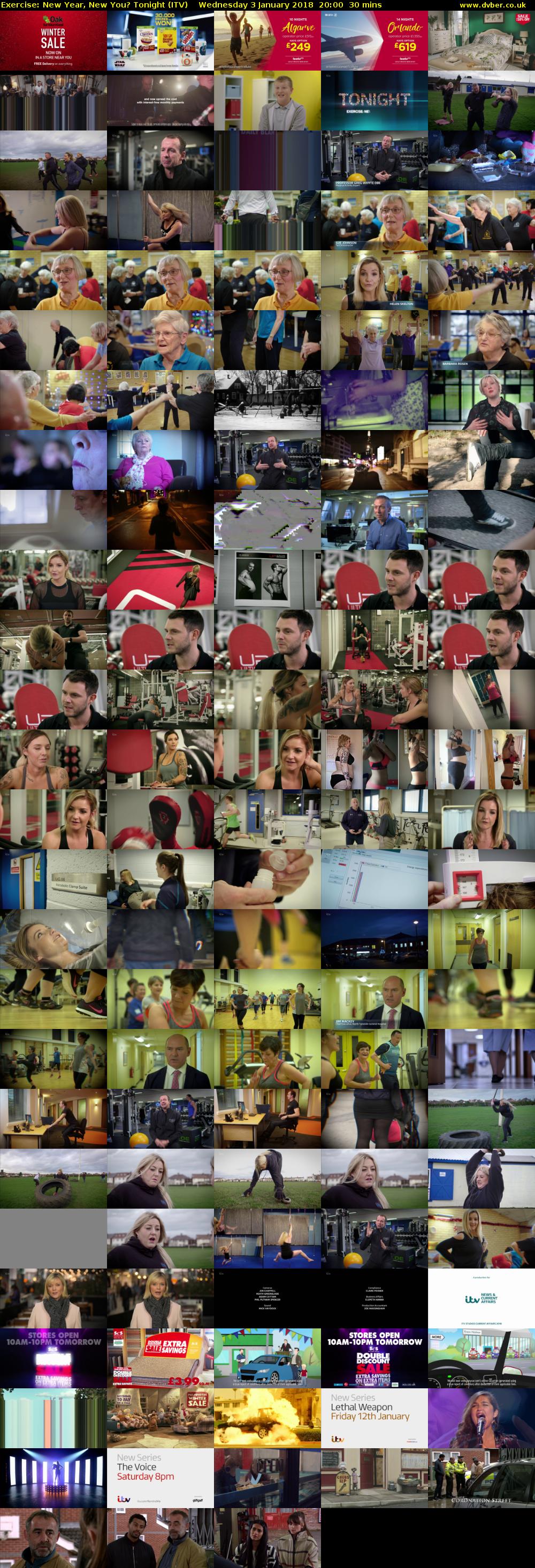 Exercise: New Year, New You? Tonight (ITV) Wednesday 3 January 2018 20:00 - 20:30