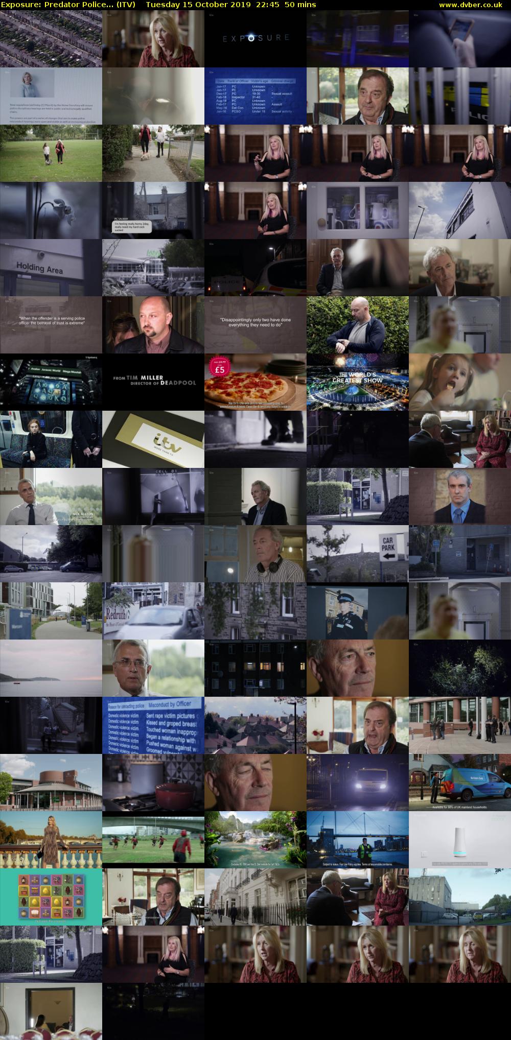 Exposure: Predator Police... (ITV) Tuesday 15 October 2019 22:45 - 23:35