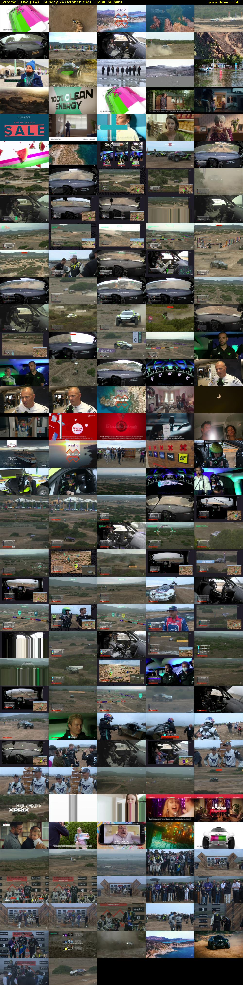 Extreme E Live (ITV) Sunday 24 October 2021 16:00 - 17:00