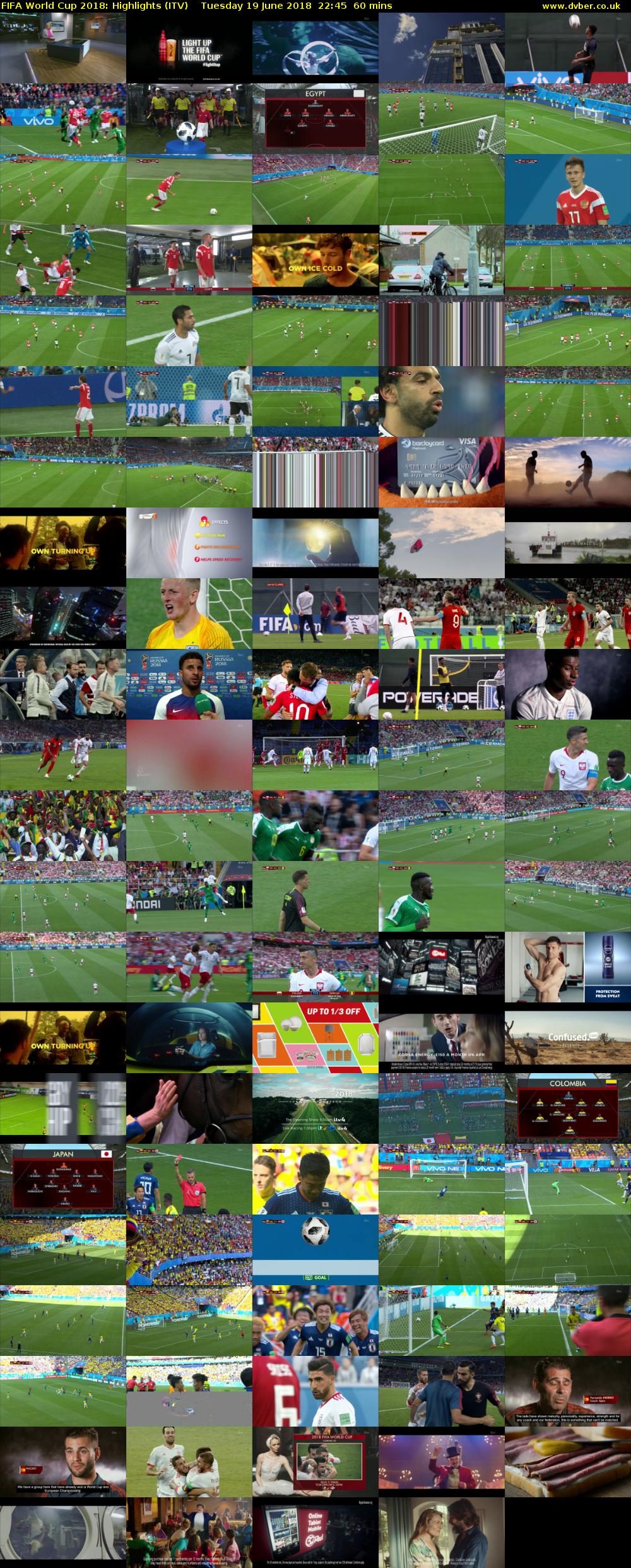 FIFA World Cup 2018: Highlights (ITV) Tuesday 19 June 2018 22:45 - 23:45