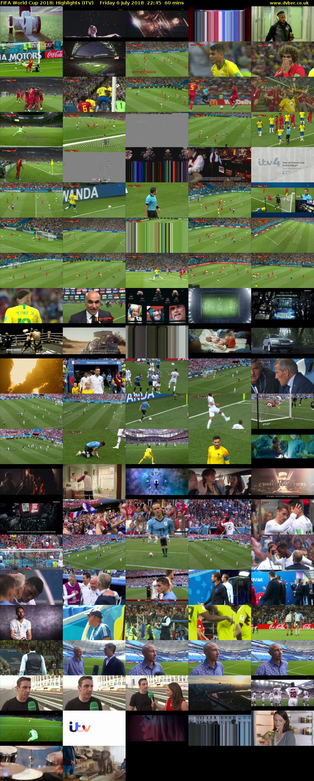 FIFA World Cup 2018: Highlights (ITV) Friday 6 July 2018 22:45 - 23:45
