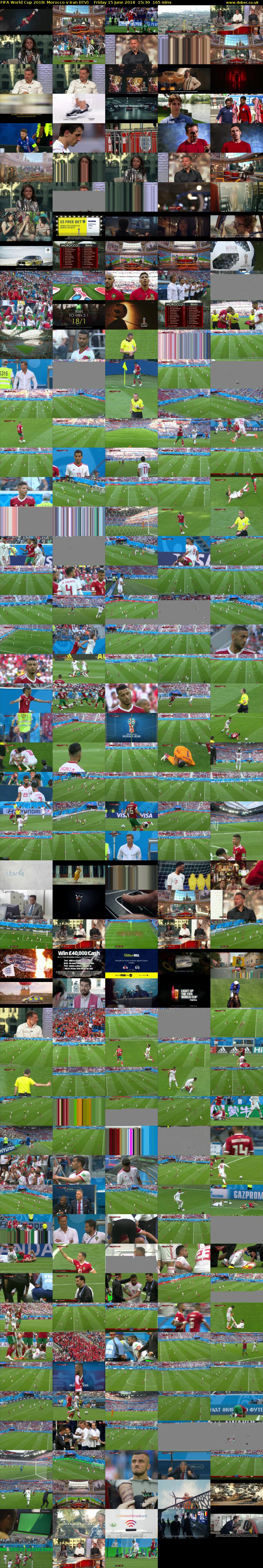 FIFA World Cup 2018: Morocco v Iran (ITV) Friday 15 June 2018 15:30 - 18:15