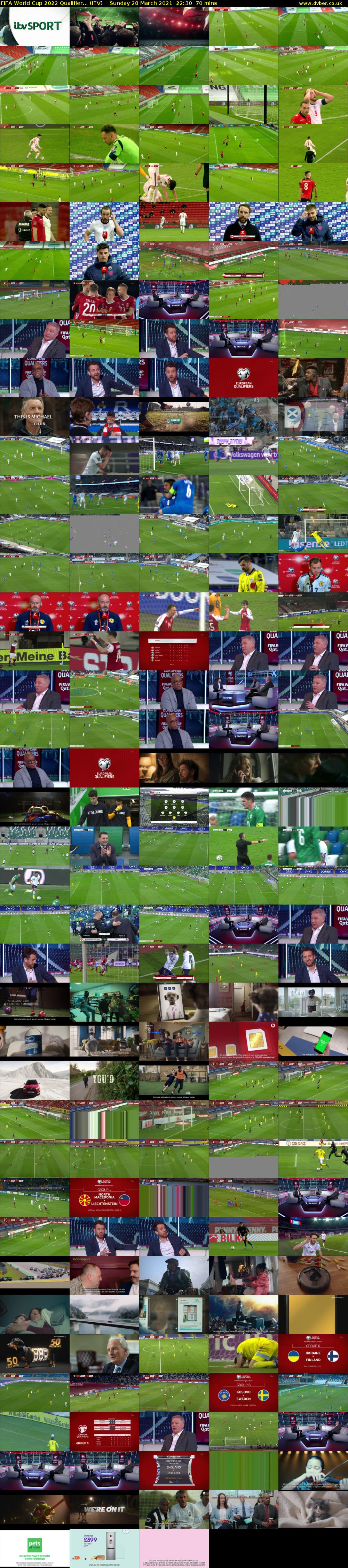 FIFA World Cup 2022 Qualifier... (ITV) Sunday 28 March 2021 22:30 - 23:40