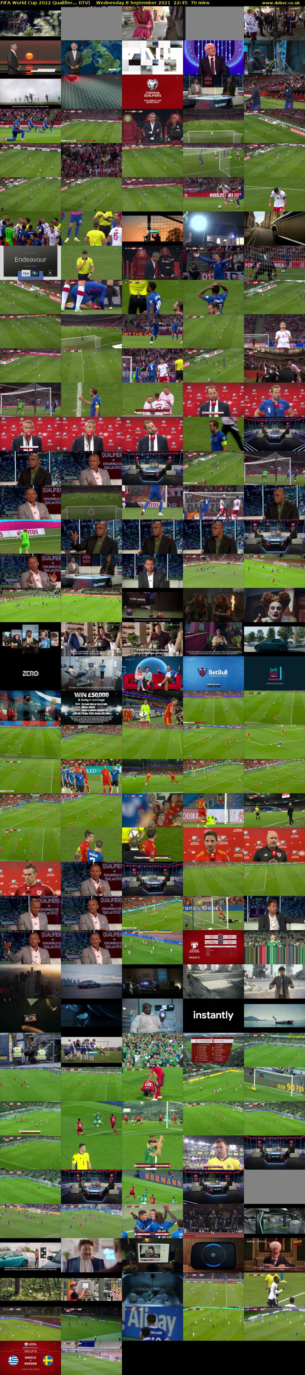 FIFA World Cup 2022 Qualifier... (ITV) Wednesday 8 September 2021 22:45 - 23:55