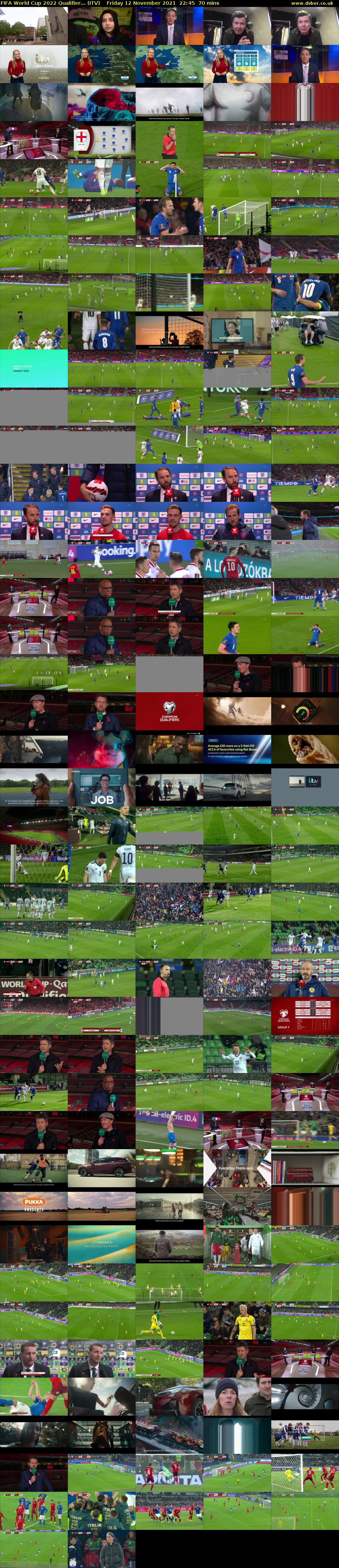 FIFA World Cup 2022 Qualifier... (ITV) Friday 12 November 2021 22:45 - 23:55