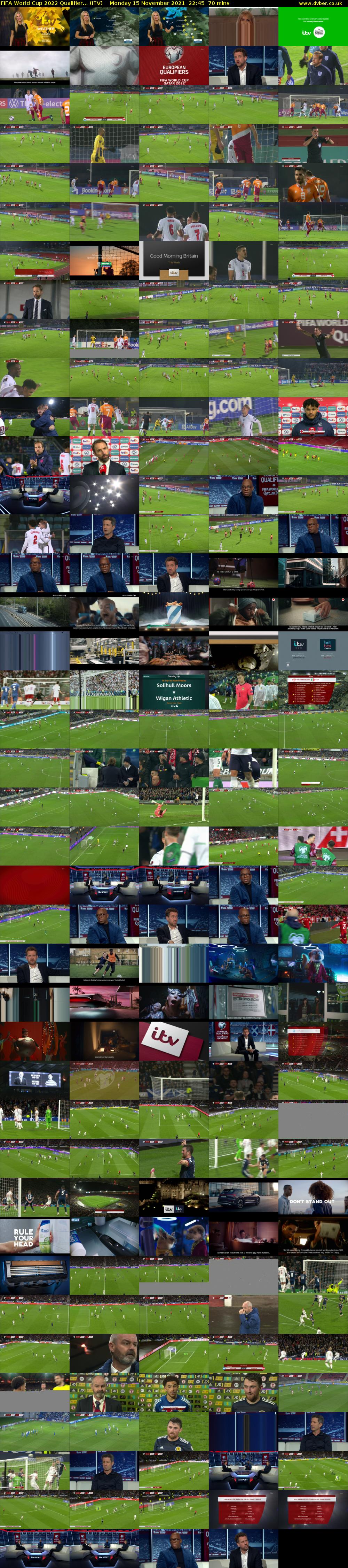 FIFA World Cup 2022 Qualifier... (ITV) Monday 15 November 2021 22:45 - 23:55