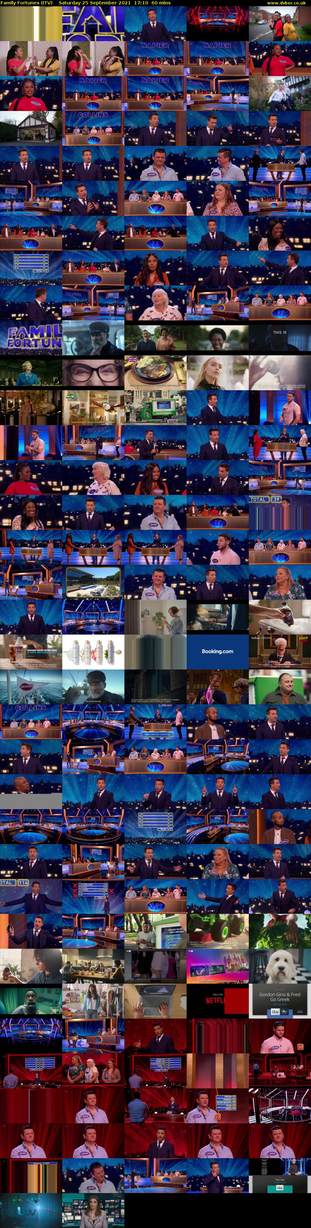 Family Fortunes (ITV) Saturday 25 September 2021 17:10 - 18:10