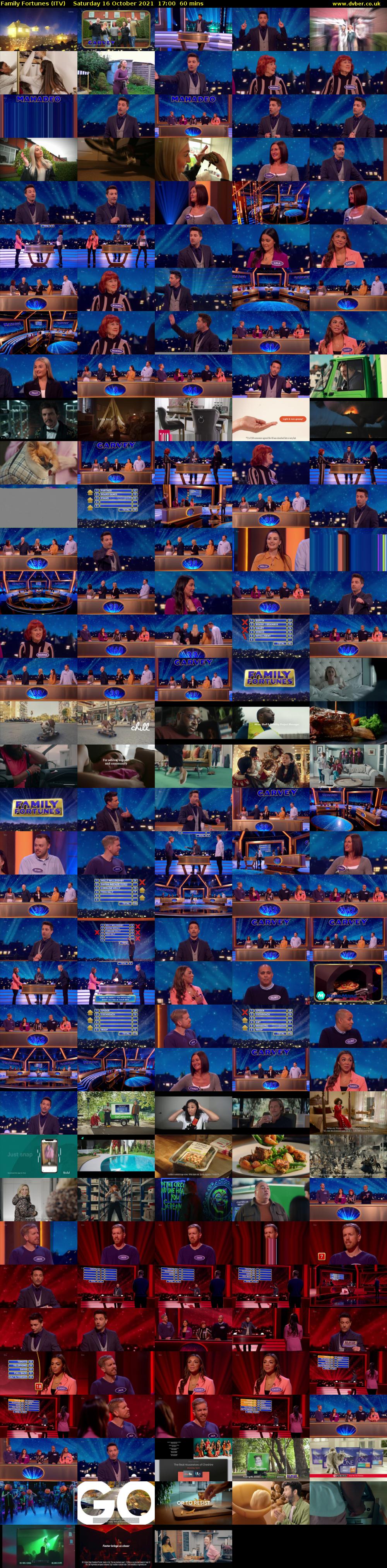 Family Fortunes (ITV) Saturday 16 October 2021 17:00 - 18:00
