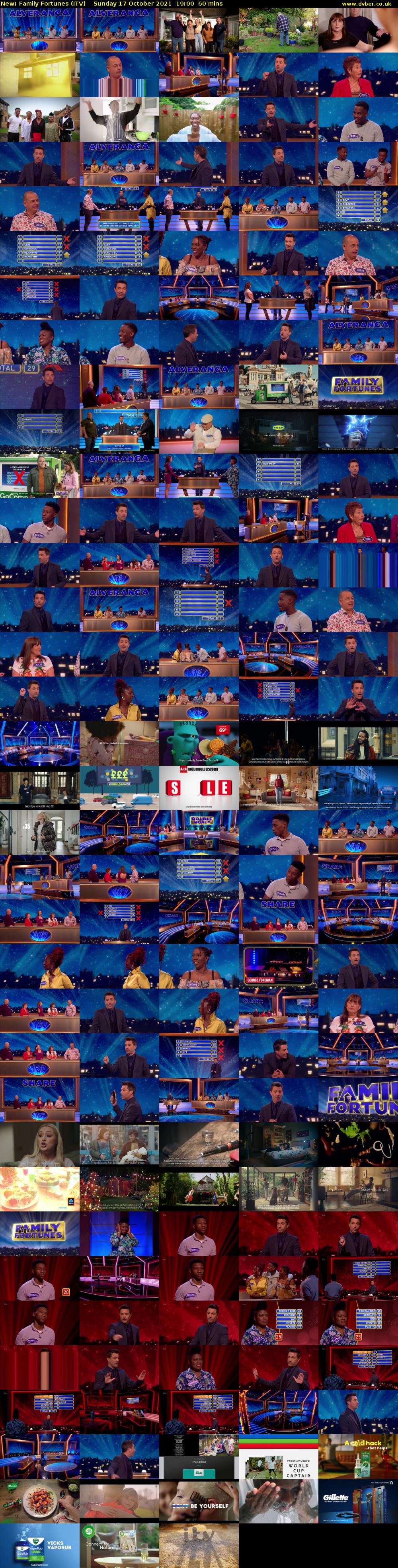 Family Fortunes (ITV) Sunday 17 October 2021 19:00 - 20:00