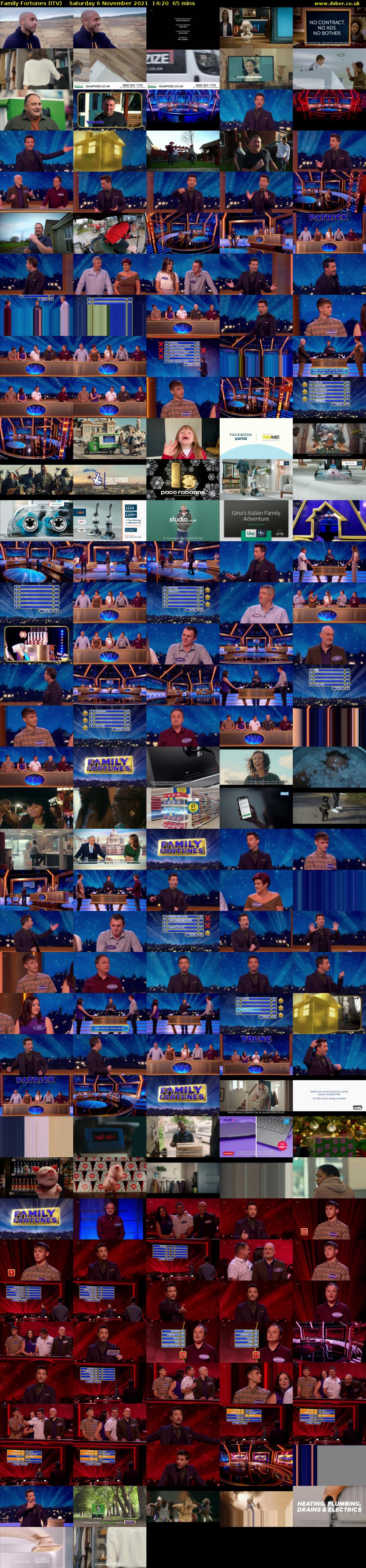 Family Fortunes (ITV) Saturday 6 November 2021 14:20 - 15:25