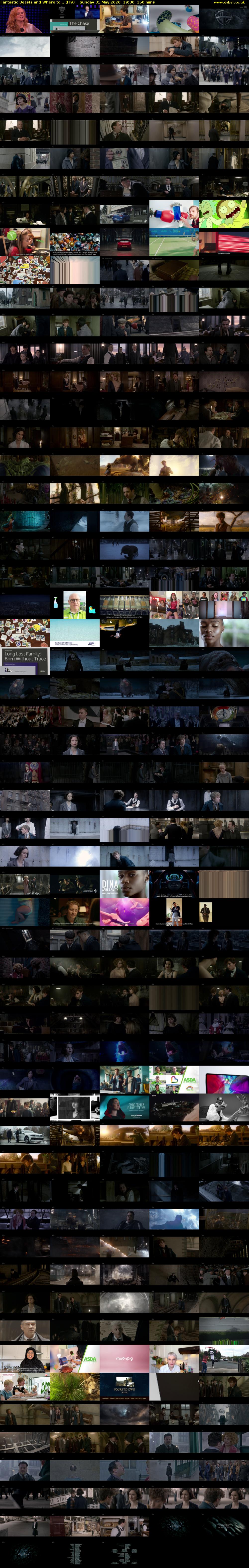 Fantastic Beasts and Where to... (ITV) Sunday 31 May 2020 19:30 - 22:00