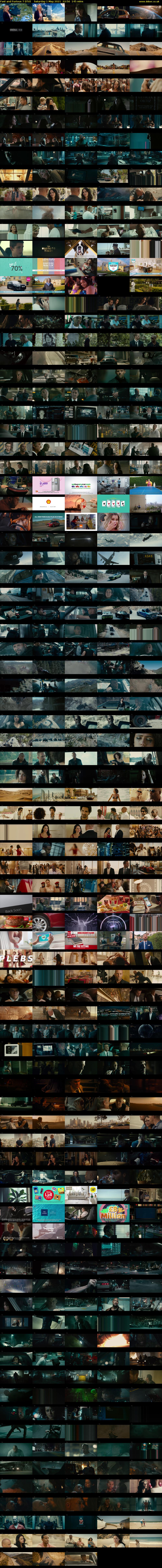 Fast and Furious 7 (ITV) Saturday 1 May 2021 22:50 - 01:15