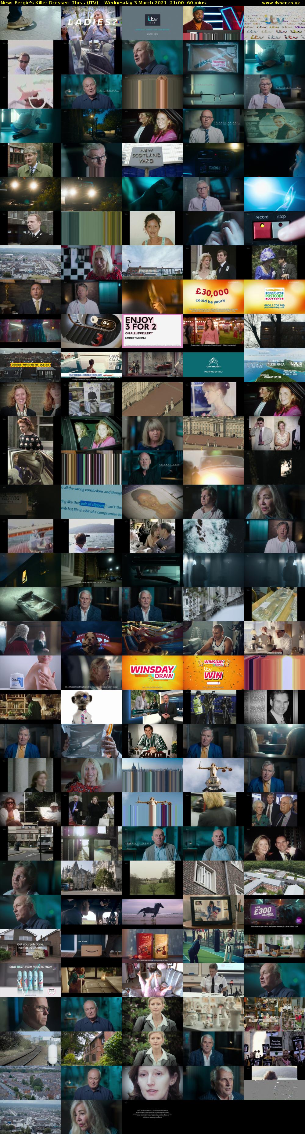 Fergie's Killer Dresser: The... (ITV) Wednesday 3 March 2021 21:00 - 22:00