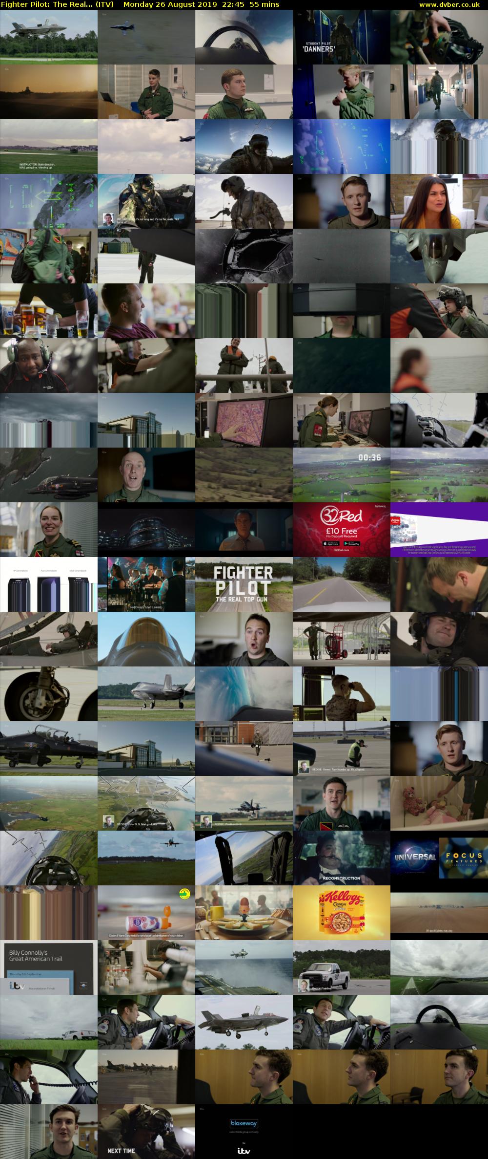 Fighter Pilot: The Real... (ITV) Monday 26 August 2019 22:45 - 23:40
