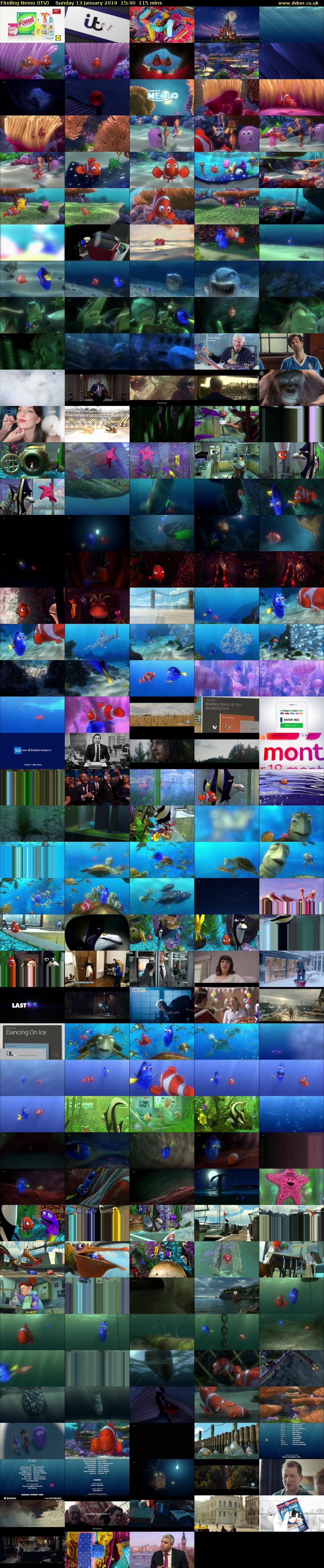 Finding Nemo (ITV) Sunday 13 January 2019 15:40 - 17:35