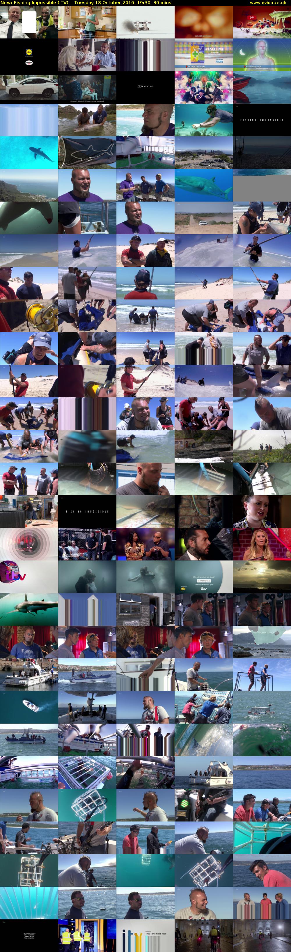 Fishing Impossible (ITV) Tuesday 18 October 2016 19:30 - 20:00