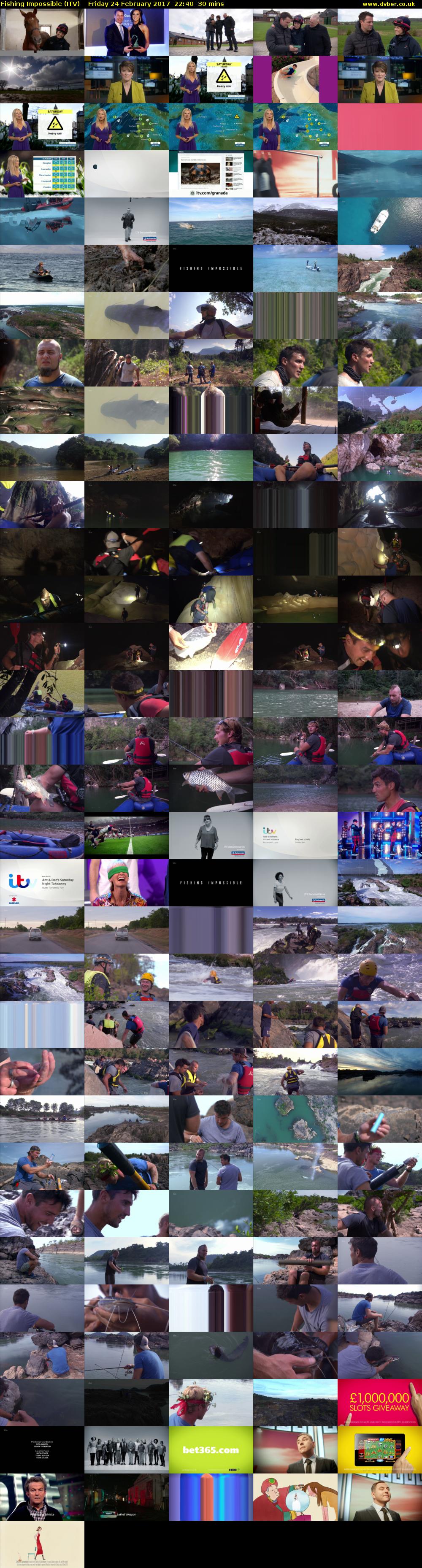 Fishing Impossible (ITV) Friday 24 February 2017 22:40 - 23:10