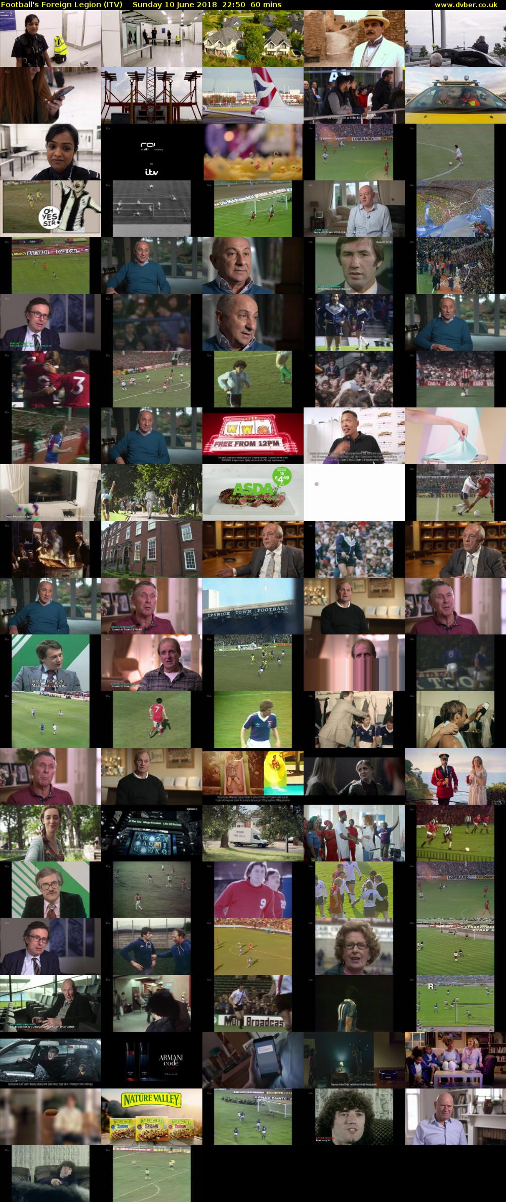 Football's Foreign Legion (ITV) Sunday 10 June 2018 22:50 - 23:50