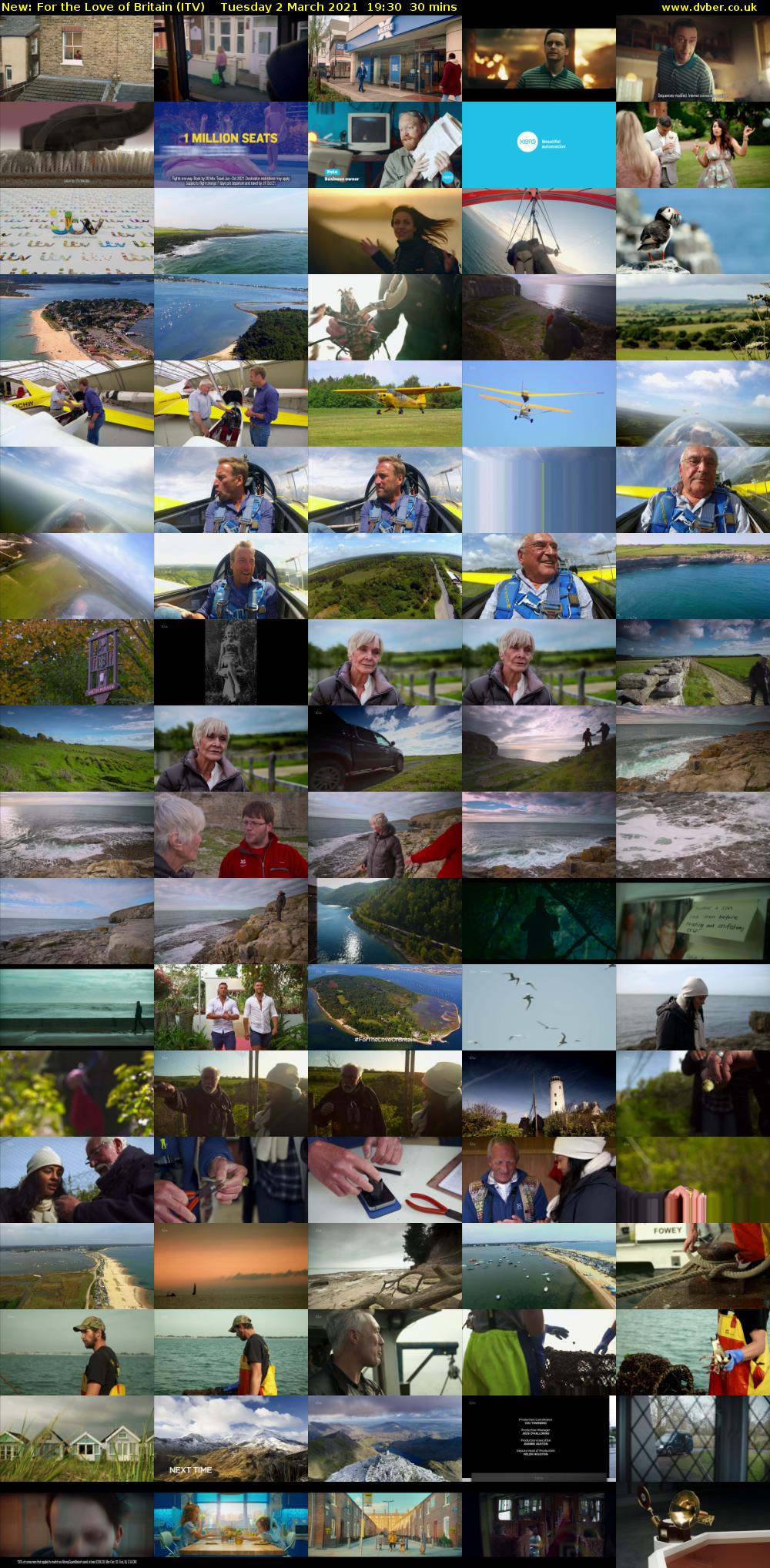 For the Love of Britain (ITV) Tuesday 2 March 2021 19:30 - 20:00