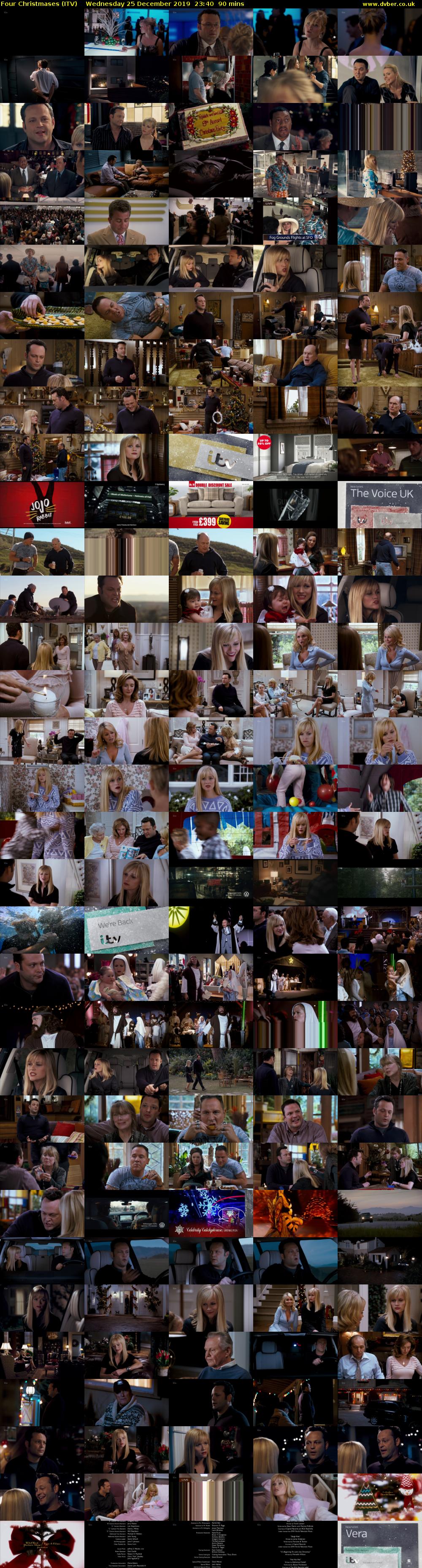 Four Christmases (ITV) Wednesday 25 December 2019 23:40 - 01:10