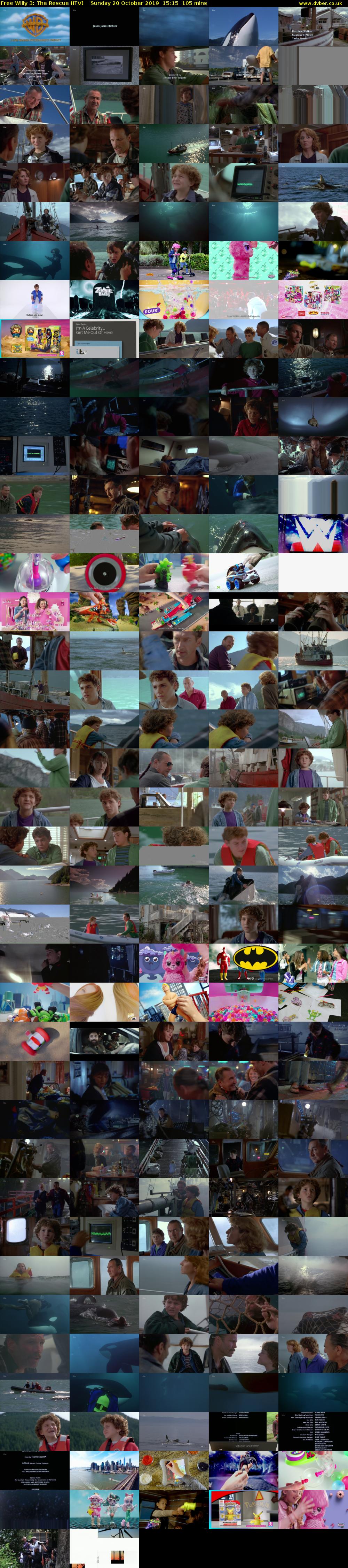 Free Willy 3: The Rescue (ITV) Sunday 20 October 2019 15:15 - 17:00