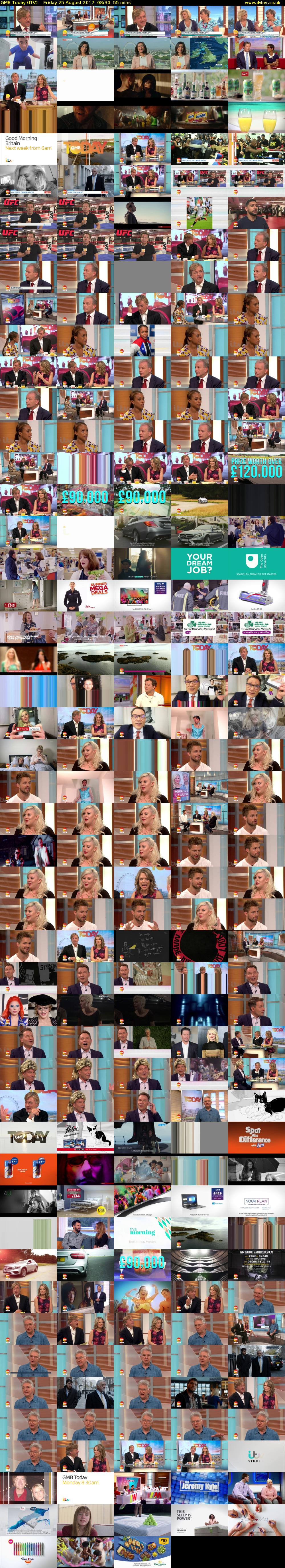 GMB Today (ITV) Friday 25 August 2017 08:30 - 09:25