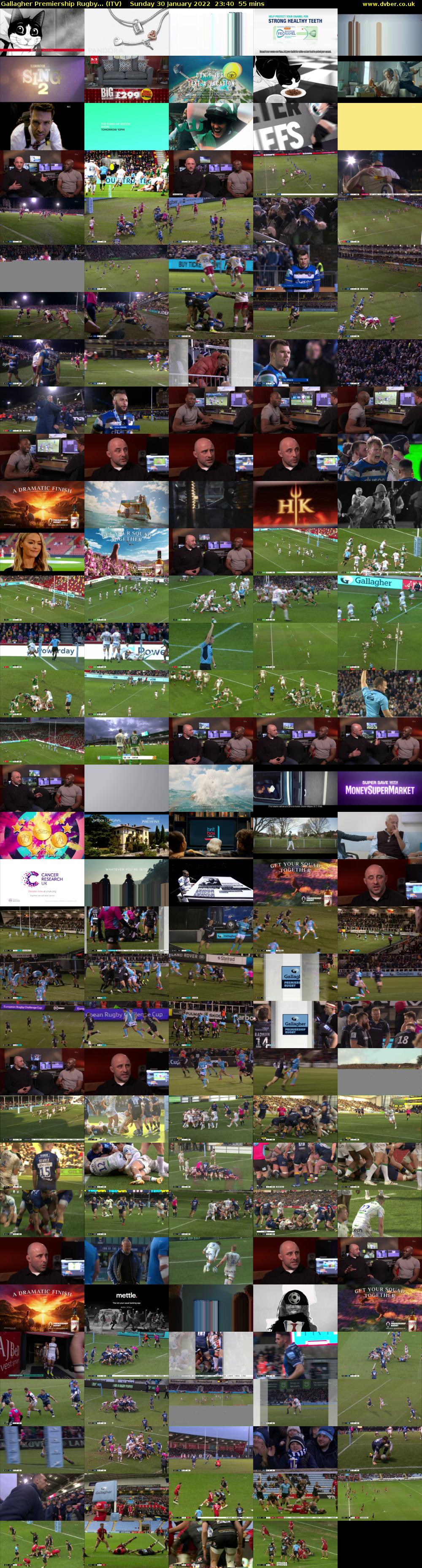 Gallagher Premiership Rugby... (ITV) Sunday 30 January 2022 23:40 - 00:35