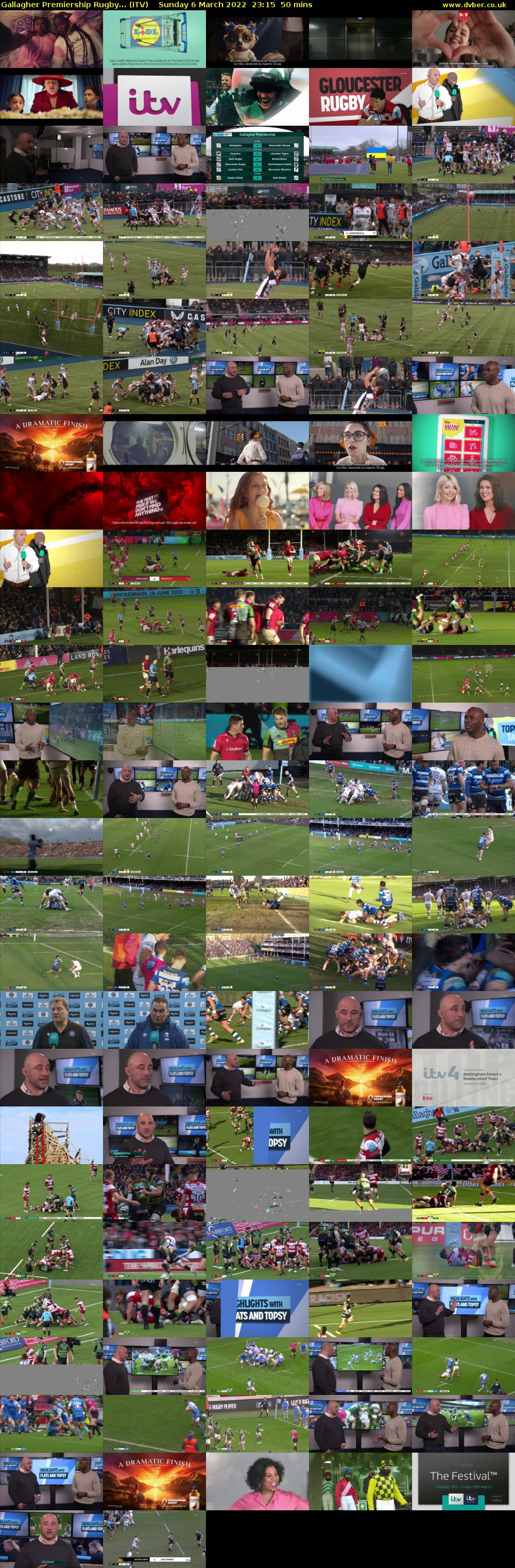 Gallagher Premiership Rugby... (ITV) Sunday 6 March 2022 23:15 - 00:05