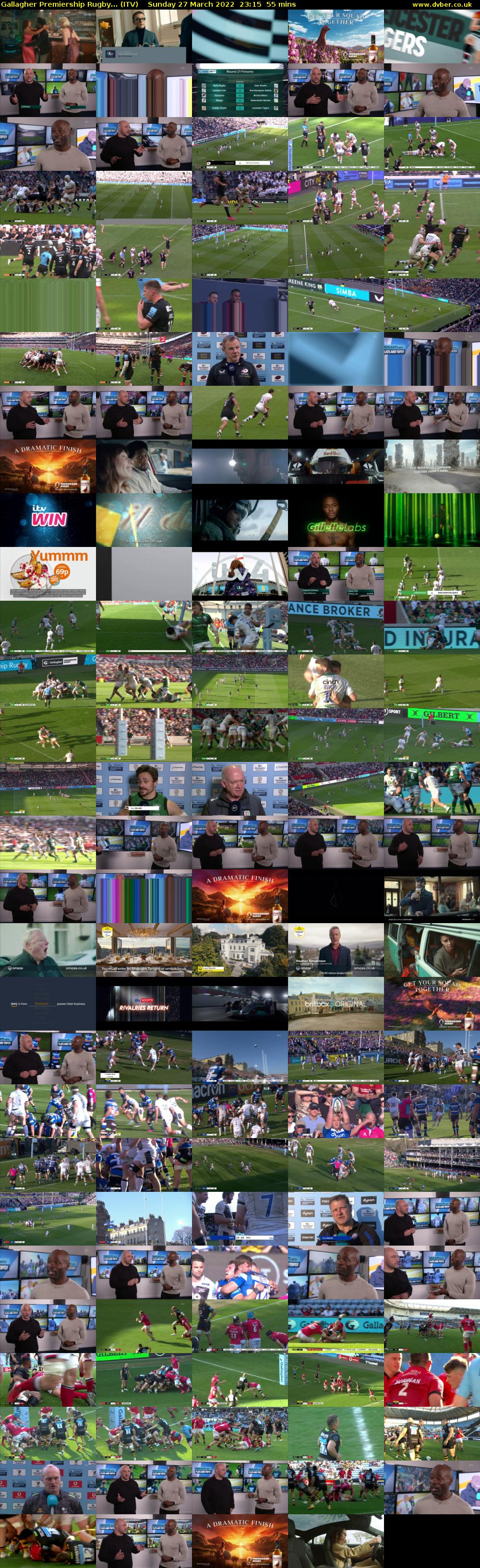 Gallagher Premiership Rugby... (ITV) Sunday 27 March 2022 23:15 - 00:10