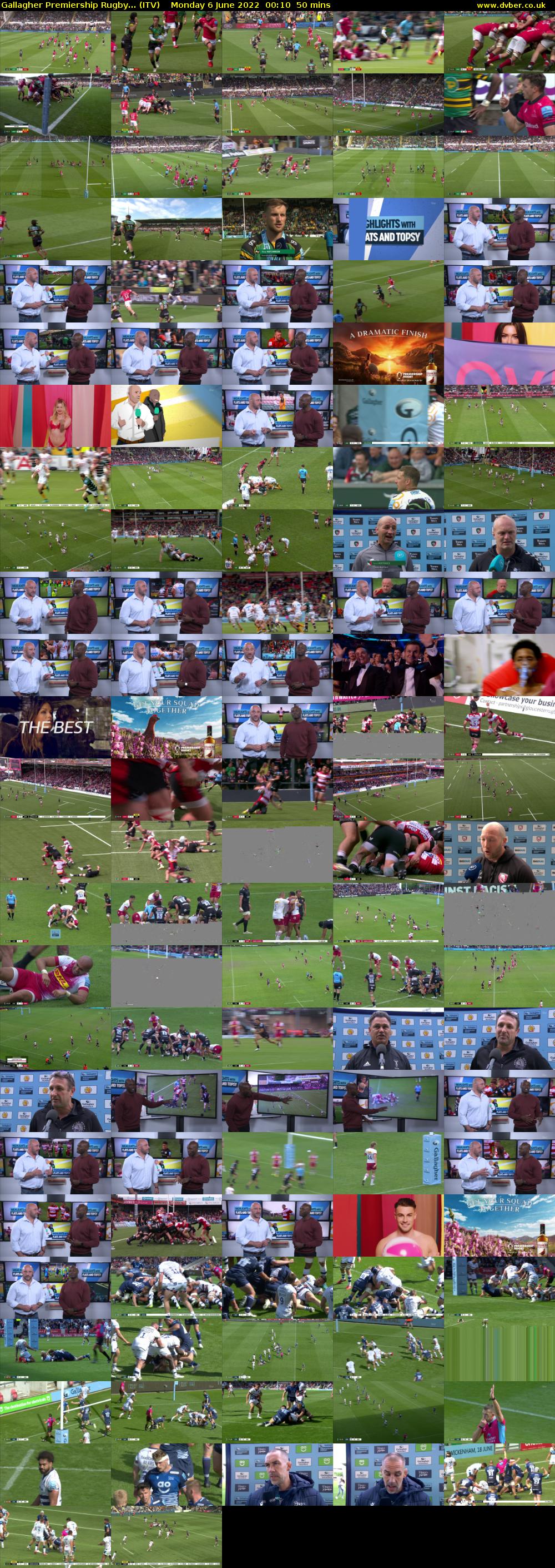 Gallagher Premiership Rugby... (ITV) Monday 6 June 2022 00:10 - 01:00