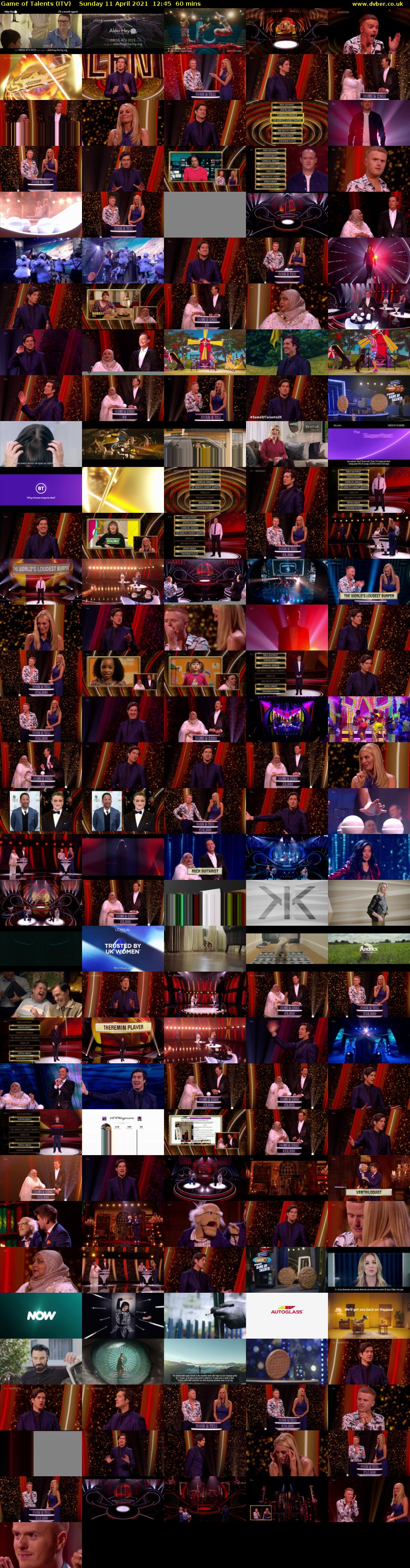 Game of Talents (ITV) Sunday 11 April 2021 12:45 - 13:45