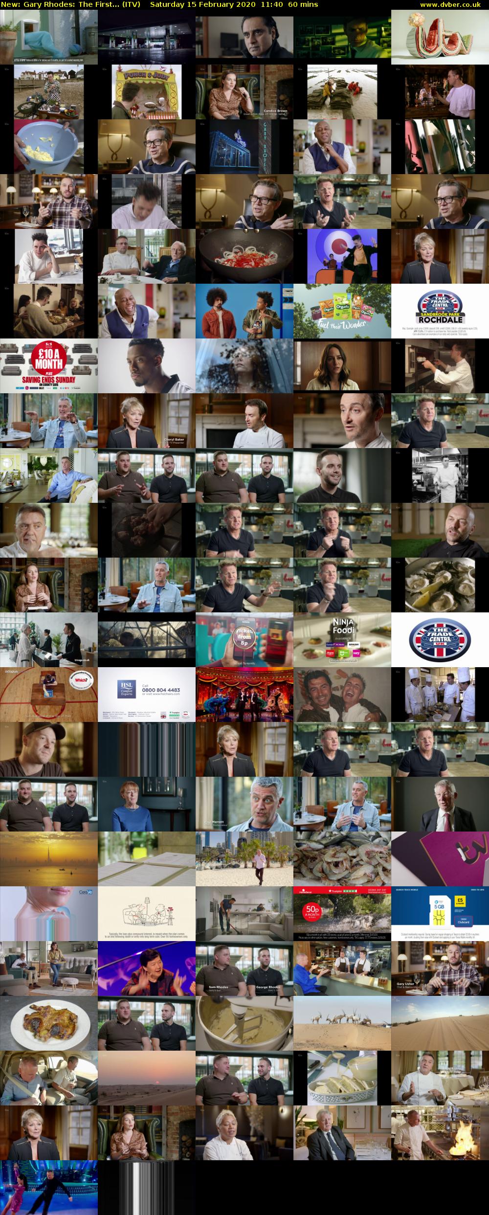 Gary Rhodes: The First... (ITV) Saturday 15 February 2020 11:40 - 12:40