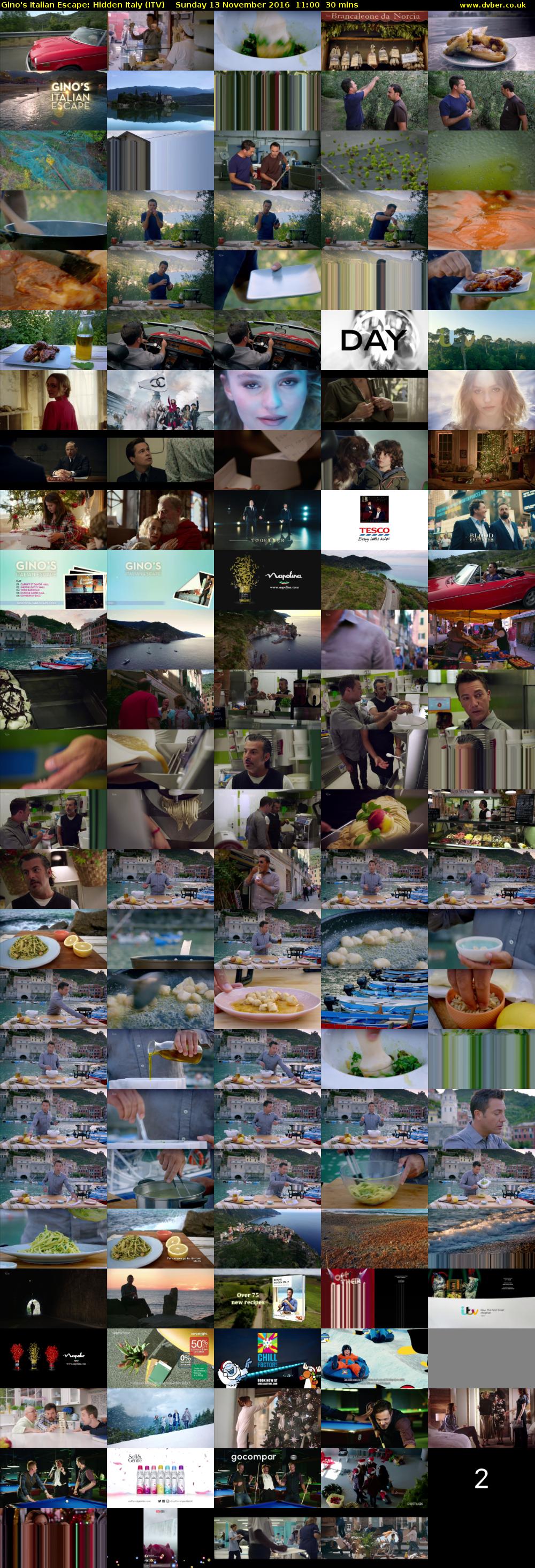 Gino's Italian Escape: Hidden Italy (ITV) Sunday 13 November 2016 11:00 - 11:30
