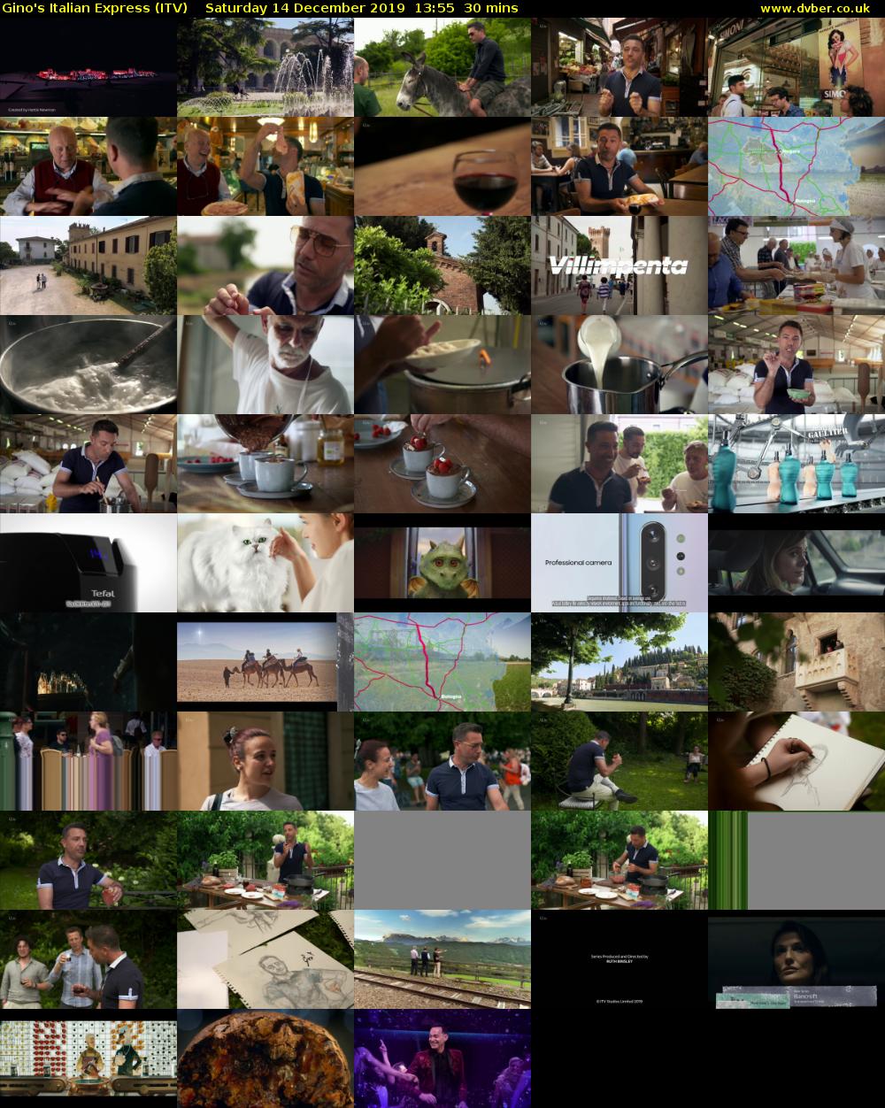 Gino's Italian Express (ITV) Saturday 14 December 2019 13:55 - 14:25