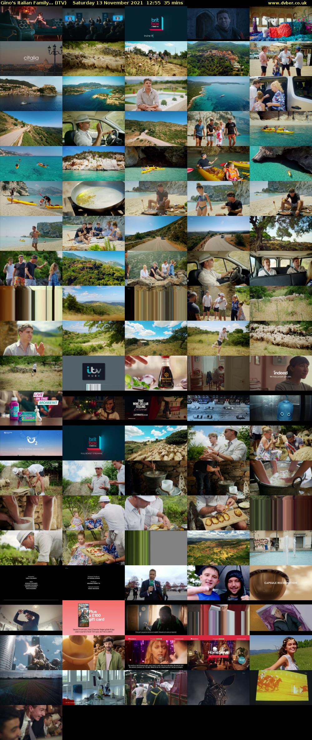 Gino's Italian Family... (ITV) Saturday 13 November 2021 12:55 - 13:30