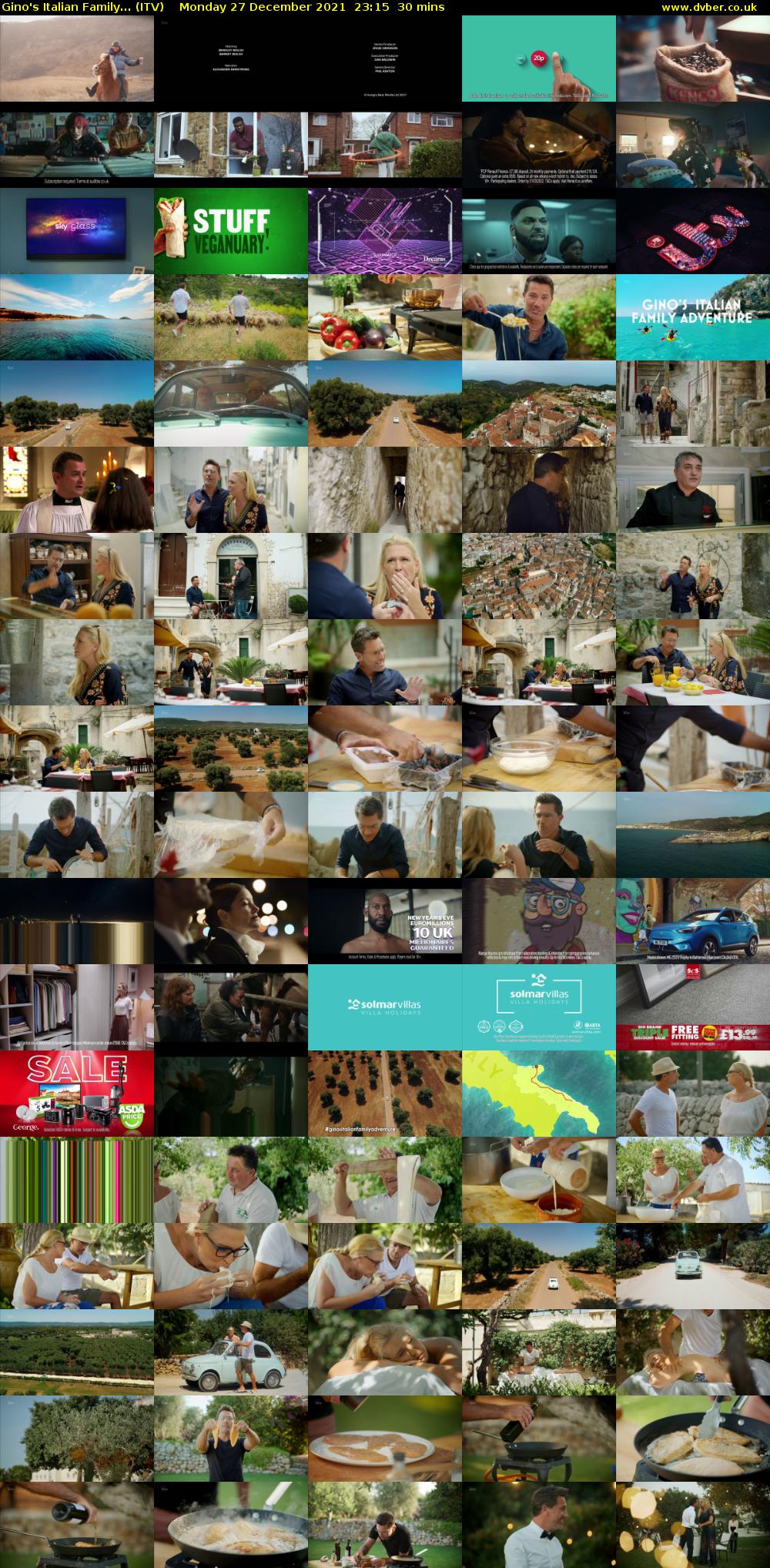 Gino's Italian Family... (ITV) Monday 27 December 2021 23:15 - 23:45