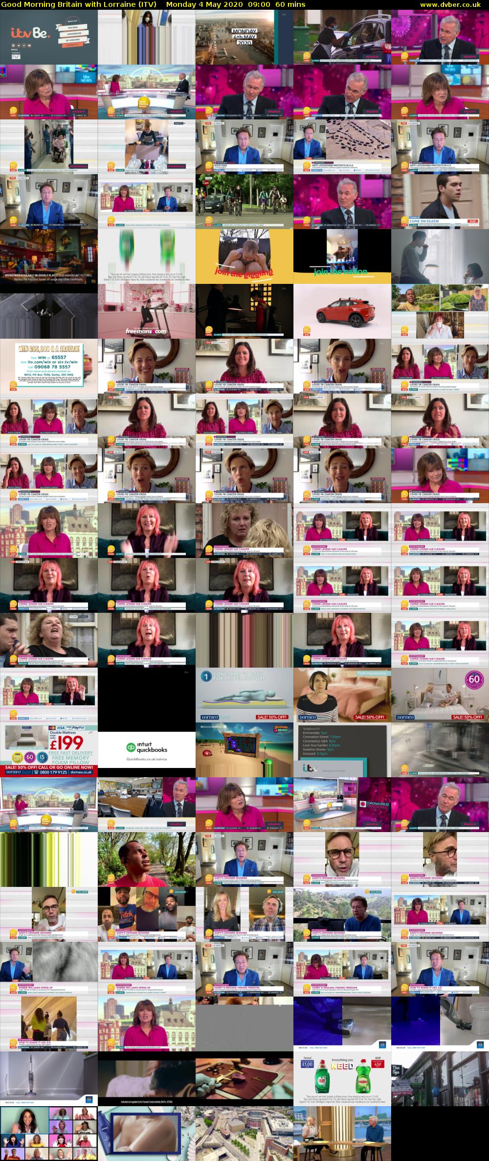 Good Morning Britain with Lorraine (ITV) Monday 4 May 2020 09:00 - 10:00
