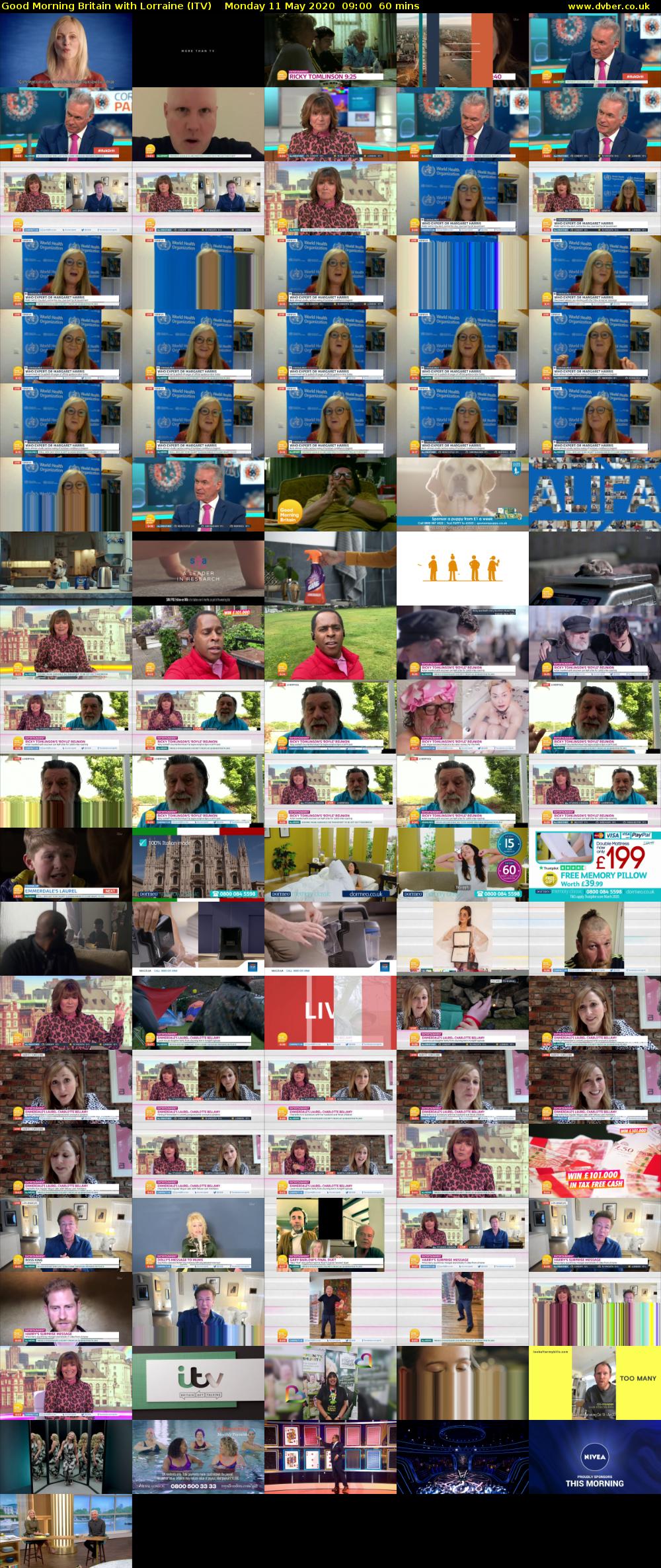 Good Morning Britain with Lorraine (ITV) Monday 11 May 2020 09:00 - 10:00