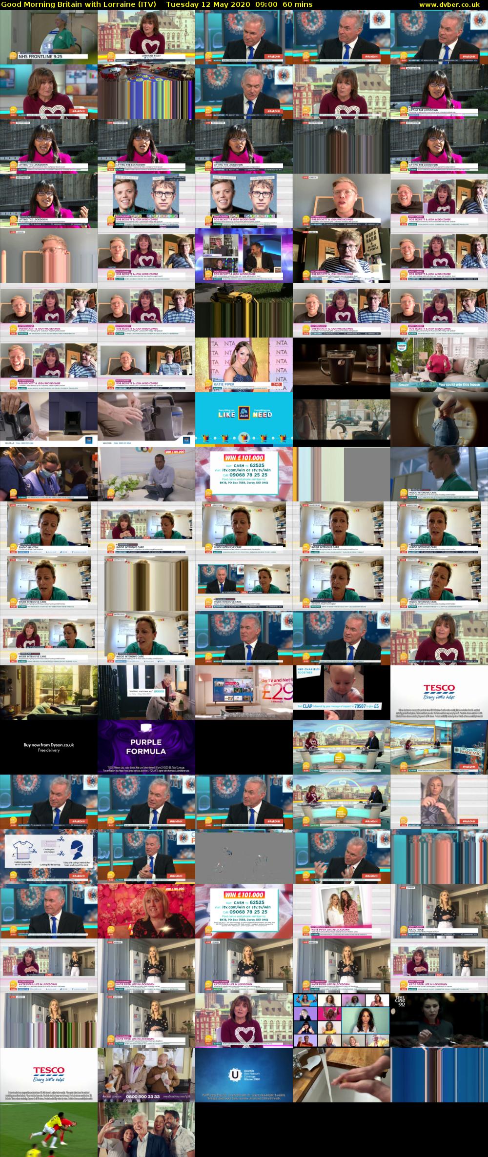 Good Morning Britain with Lorraine (ITV) Tuesday 12 May 2020 09:00 - 10:00